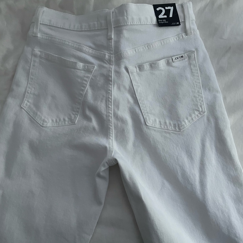 Joe's Jeans White Straight Leg Women's Jeans